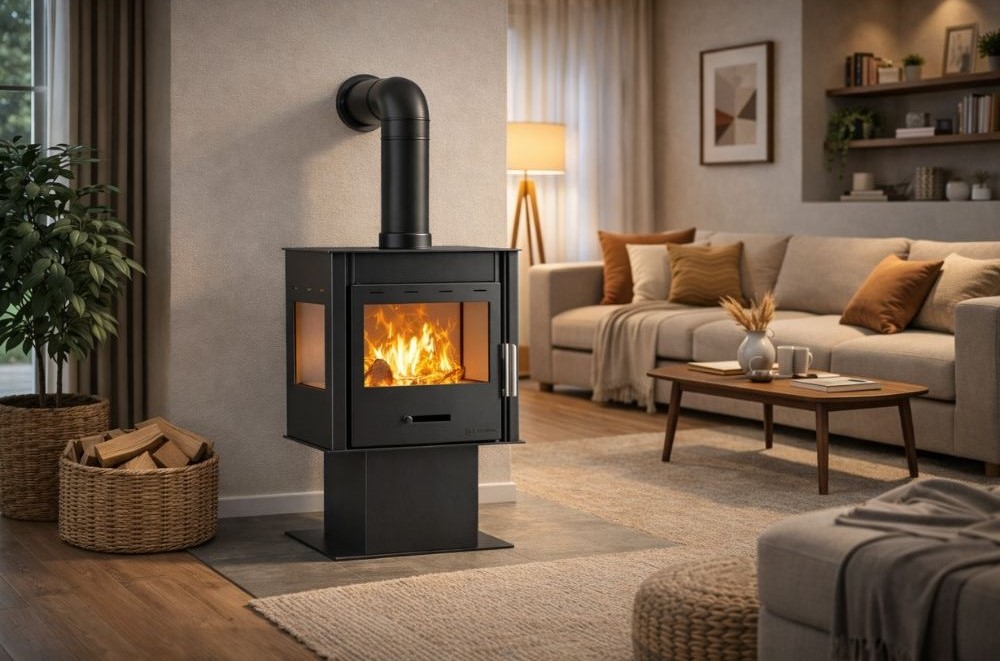 Wood-burning fireplace ATS-100 3SIDE